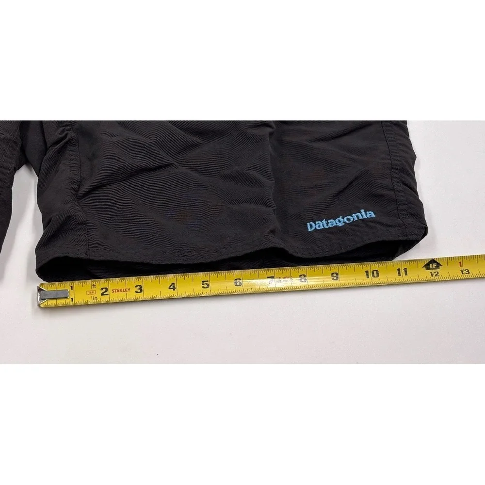 Patagonia Men's 36 Black Board Swim Trunks Nylon Fish Print Lining‎ Shorts